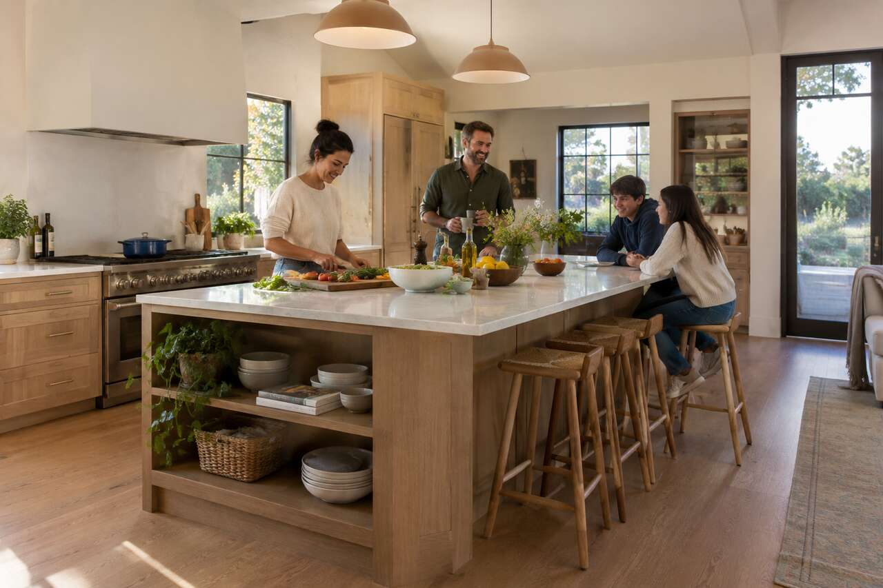 Cuisine avec îlot central : quels avantages ?