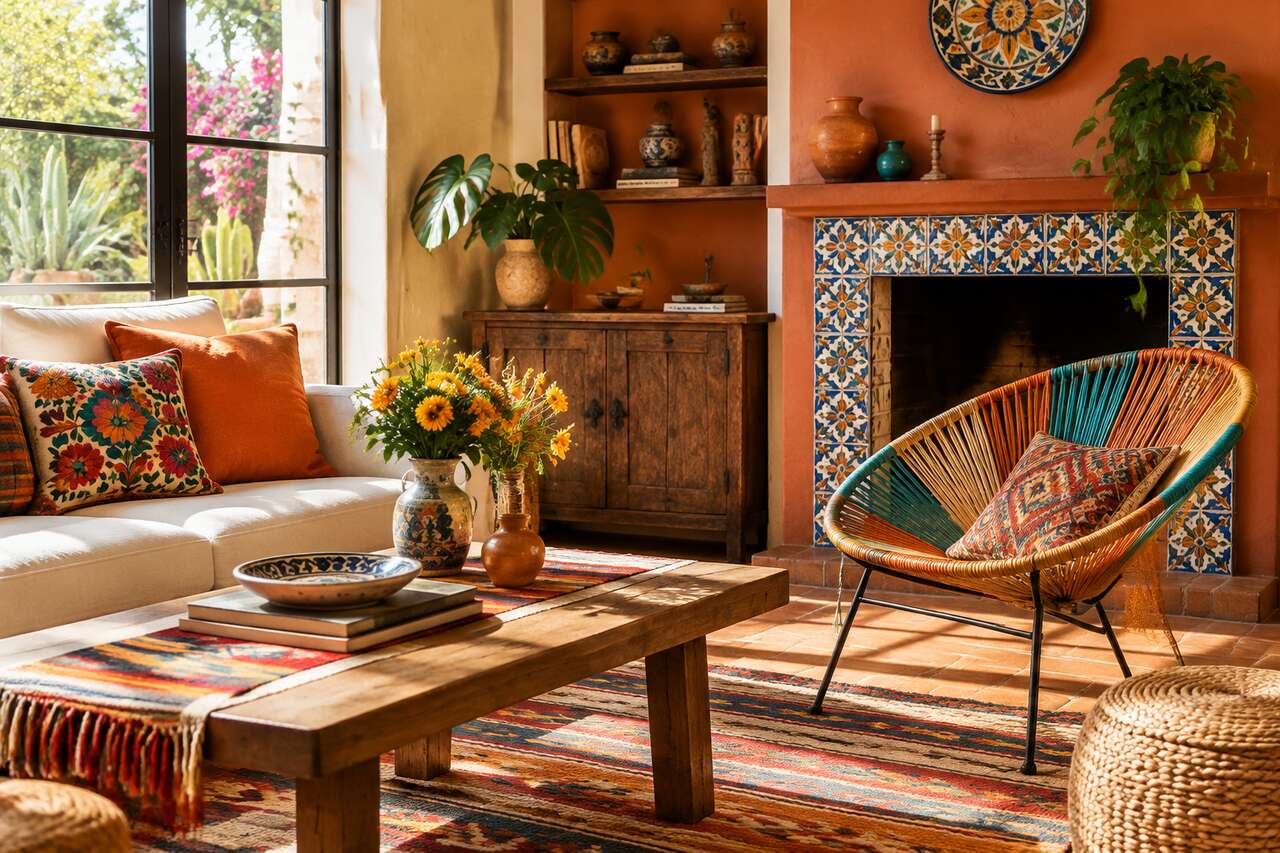 Id&eacute;es de d&eacute;co mexicaine: couleurs, motifs et pi&egrave;ces iconiques